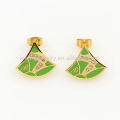 Custom green &amp; gold Edelstahl-Sets Schmuck, sehr billig Mode-Design-Sets in Alibaba